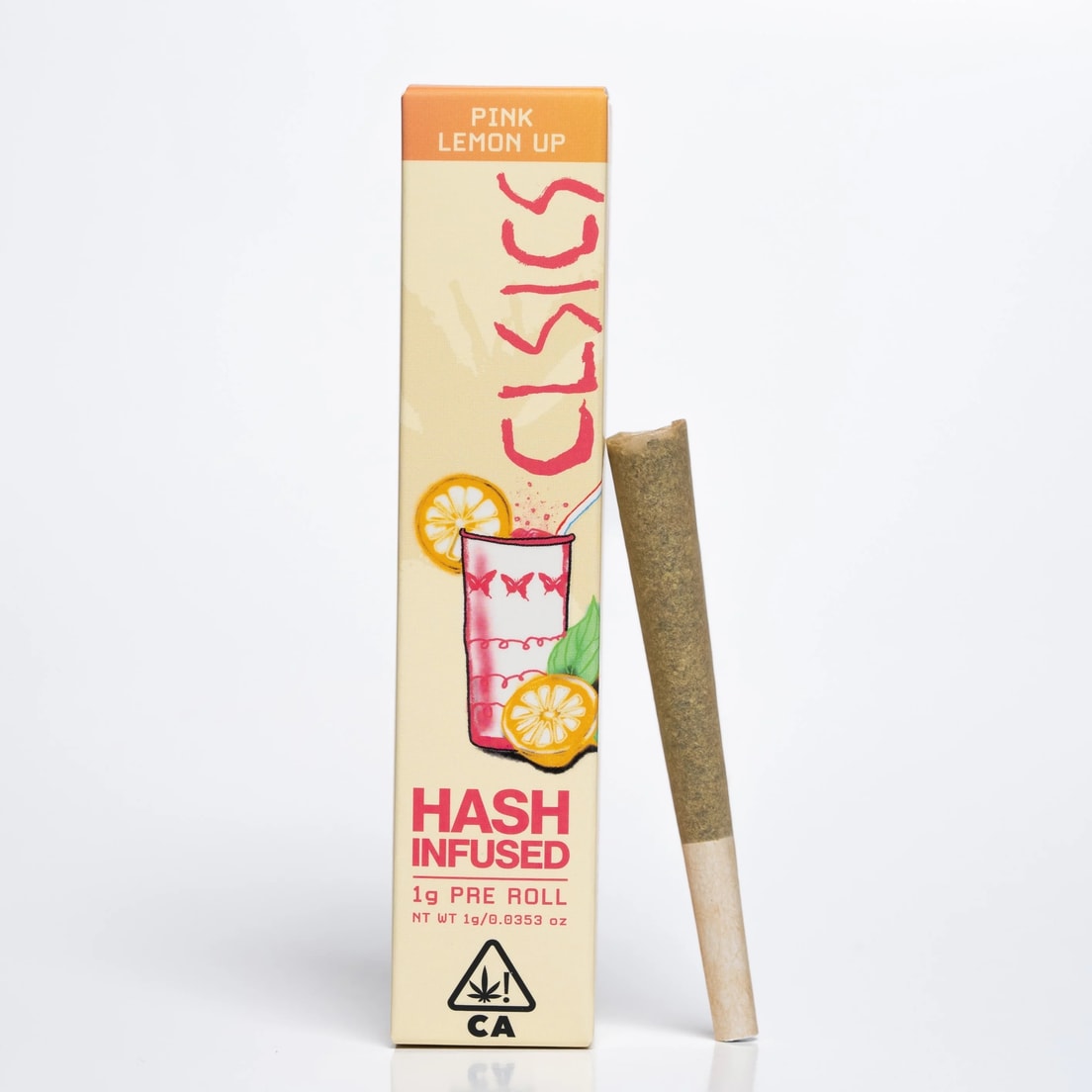 Clsics Pink Lemon Up 1g Hash Infused Preroll 33%