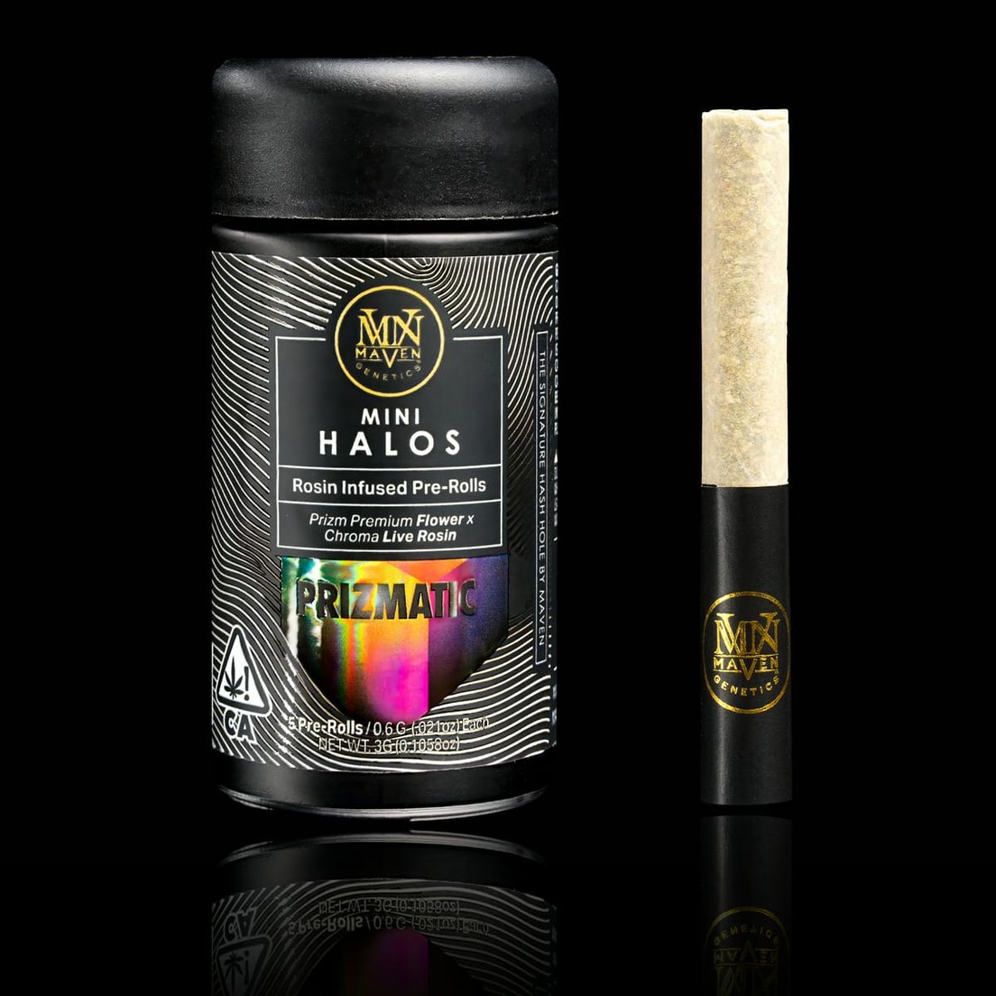 Maven Genetics Prizmatic .6g Rosin Infused Preroll 5pk 41%