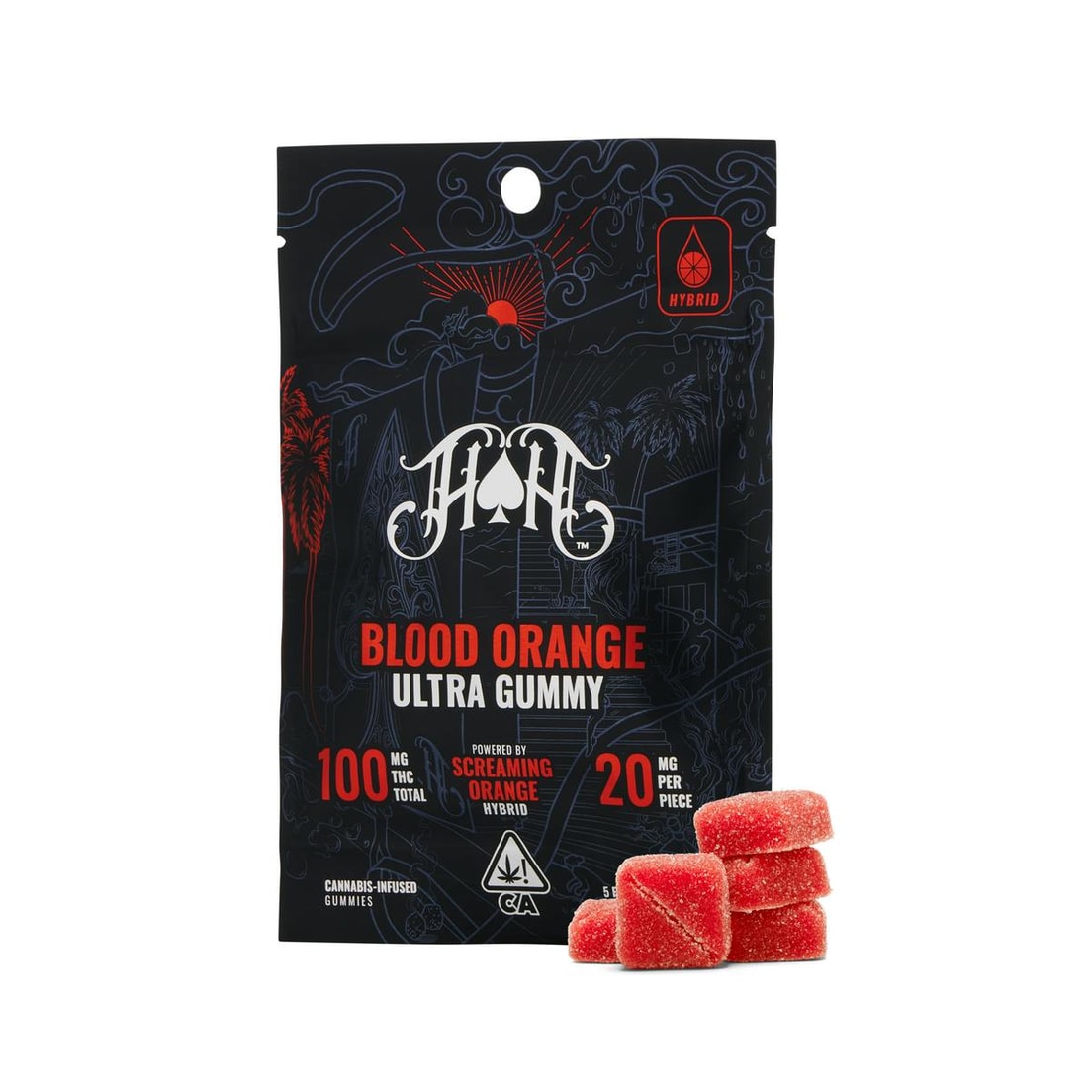 Heavy Hitters Blood Orange Gummies 100mg