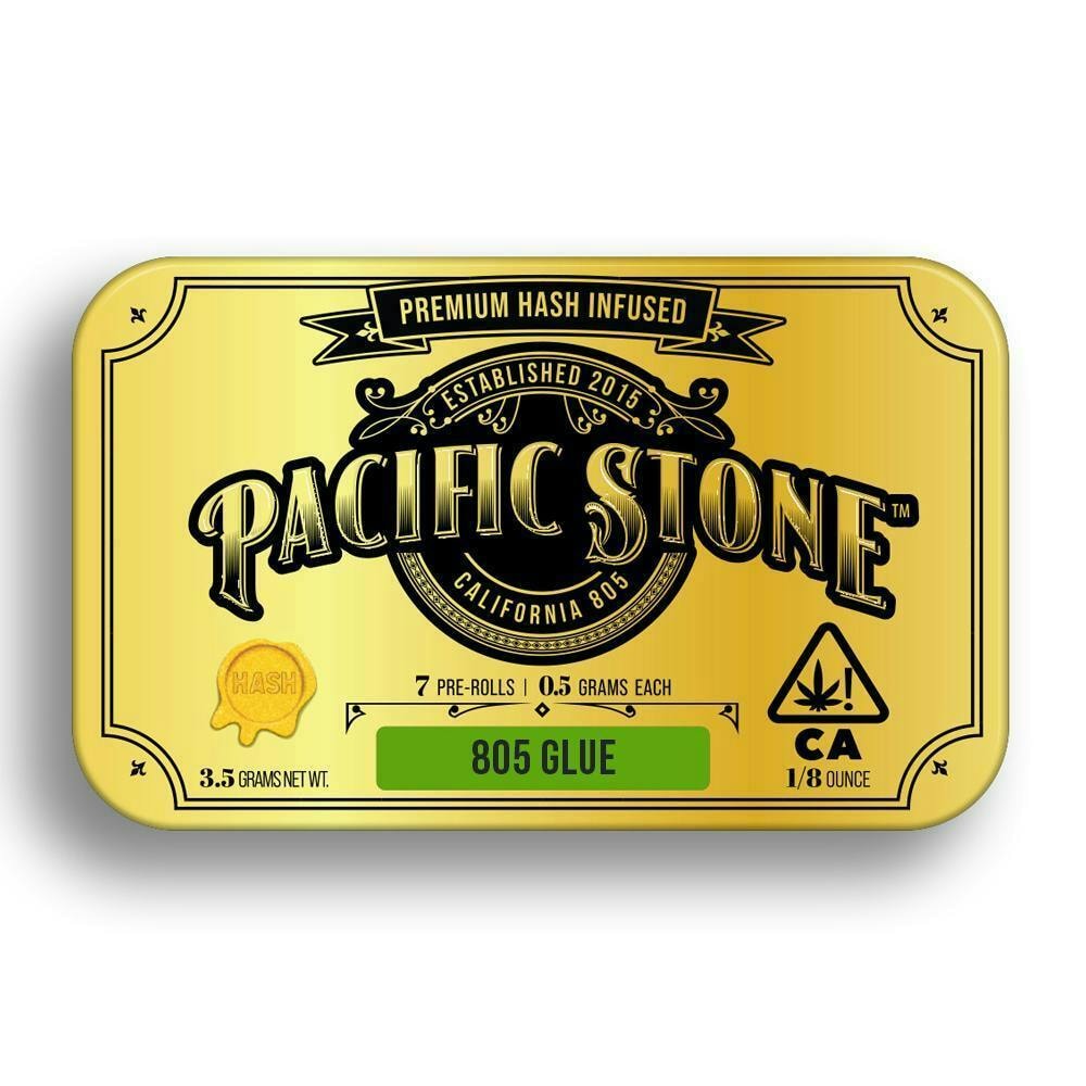 Pacific Stone 805 Glue .5g Hash Infused Preroll 7pk 41%