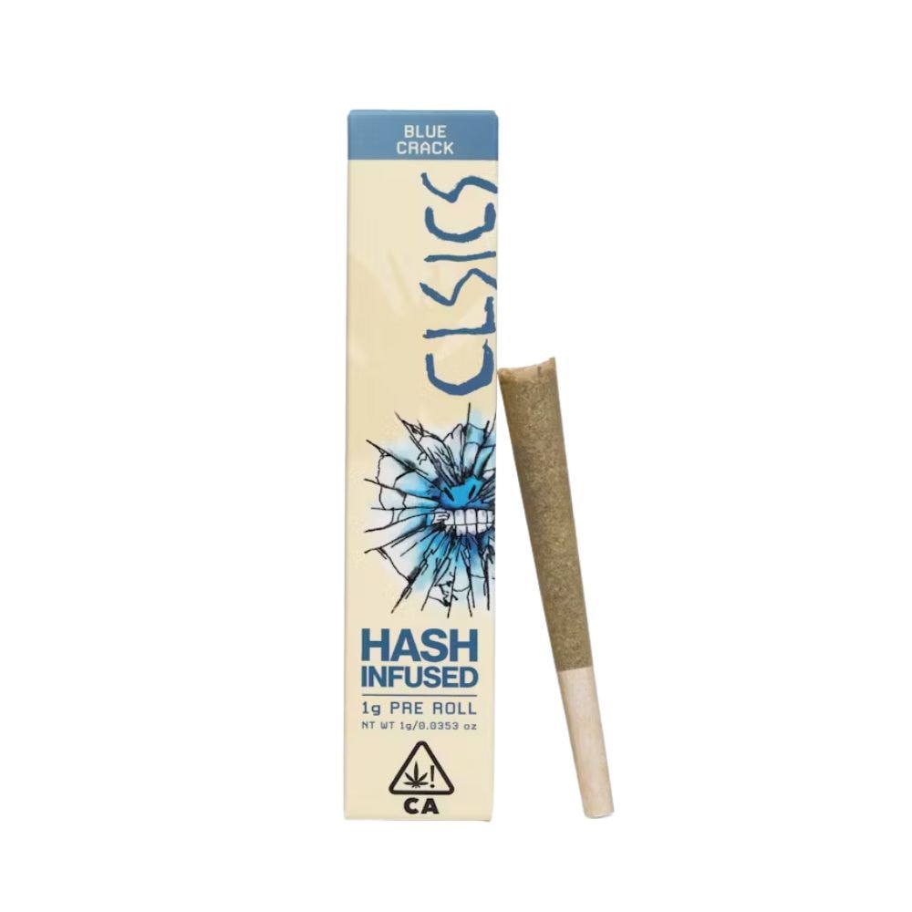Clsics Blue Crack 1g Hash Infused Preroll 38%