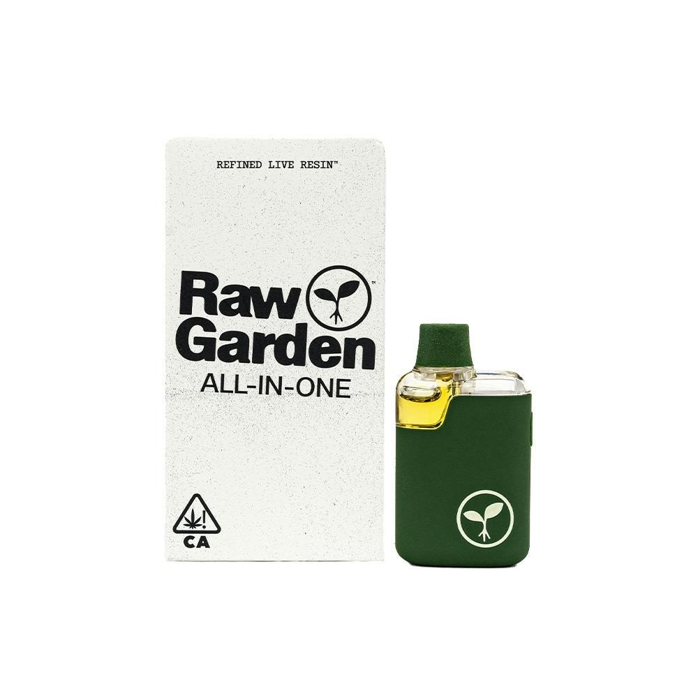 Raw Garden Banana Punch 1g All-In-One Vape 86%