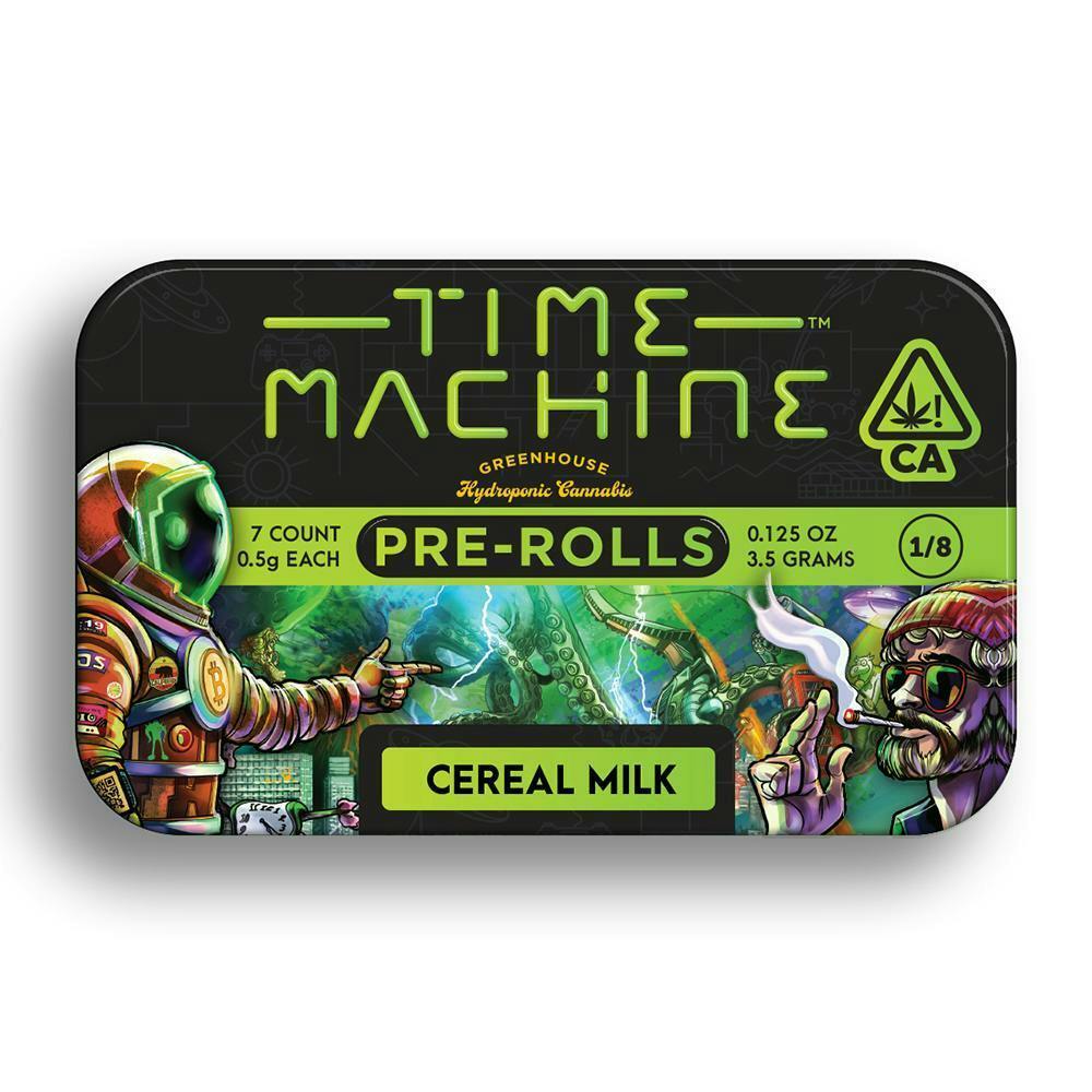 Time Machine Cereal Milk .5g Preroll 7pk 21%