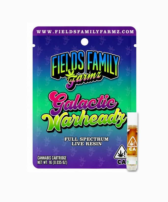 Fields Family Farmz Galactic Warheadz 1g Live Resin Cartridge 79%