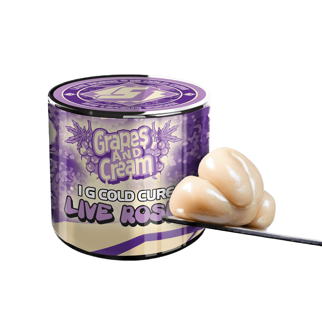 Sluggers Grapes and Cream 1g Live Rosin 68%