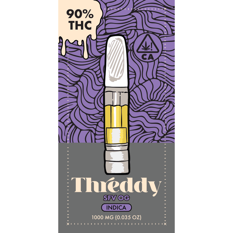 Threddy SFV OG 1g Distillate Cartridge 90%