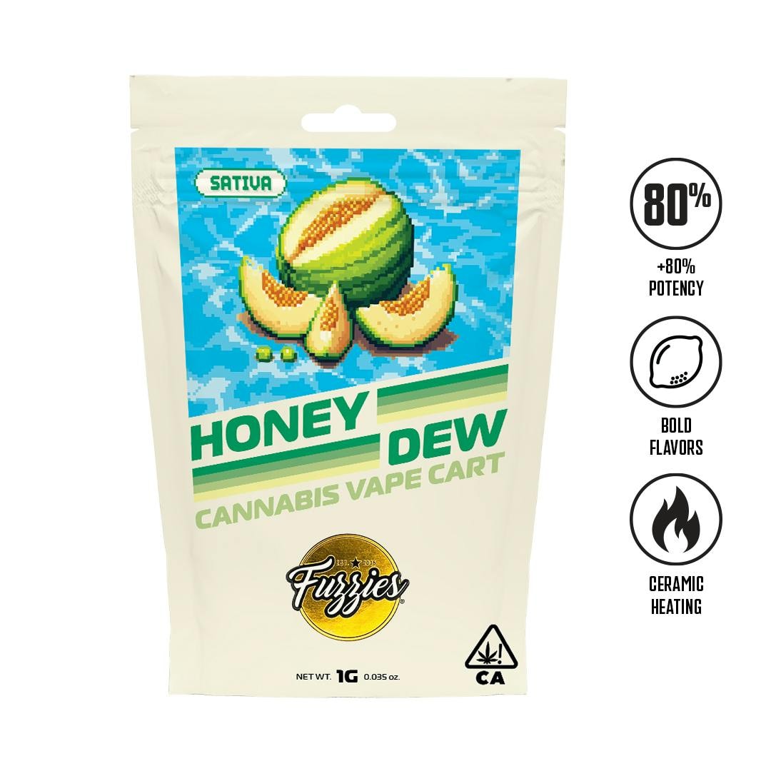 Fuzzies Honeydew 1g Cartridge 87%
