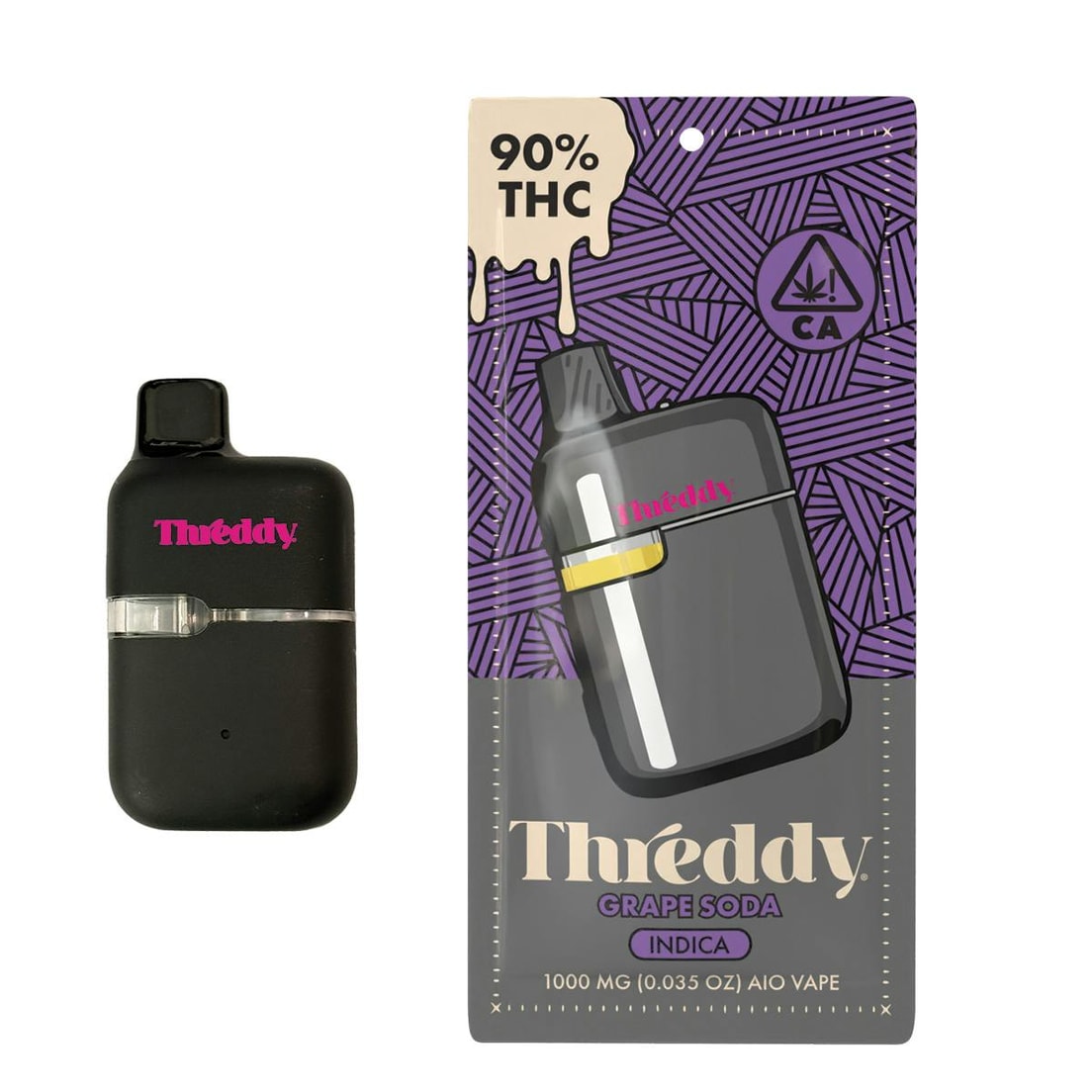 Threddy Grape Soda 1g All in One Vape 90%