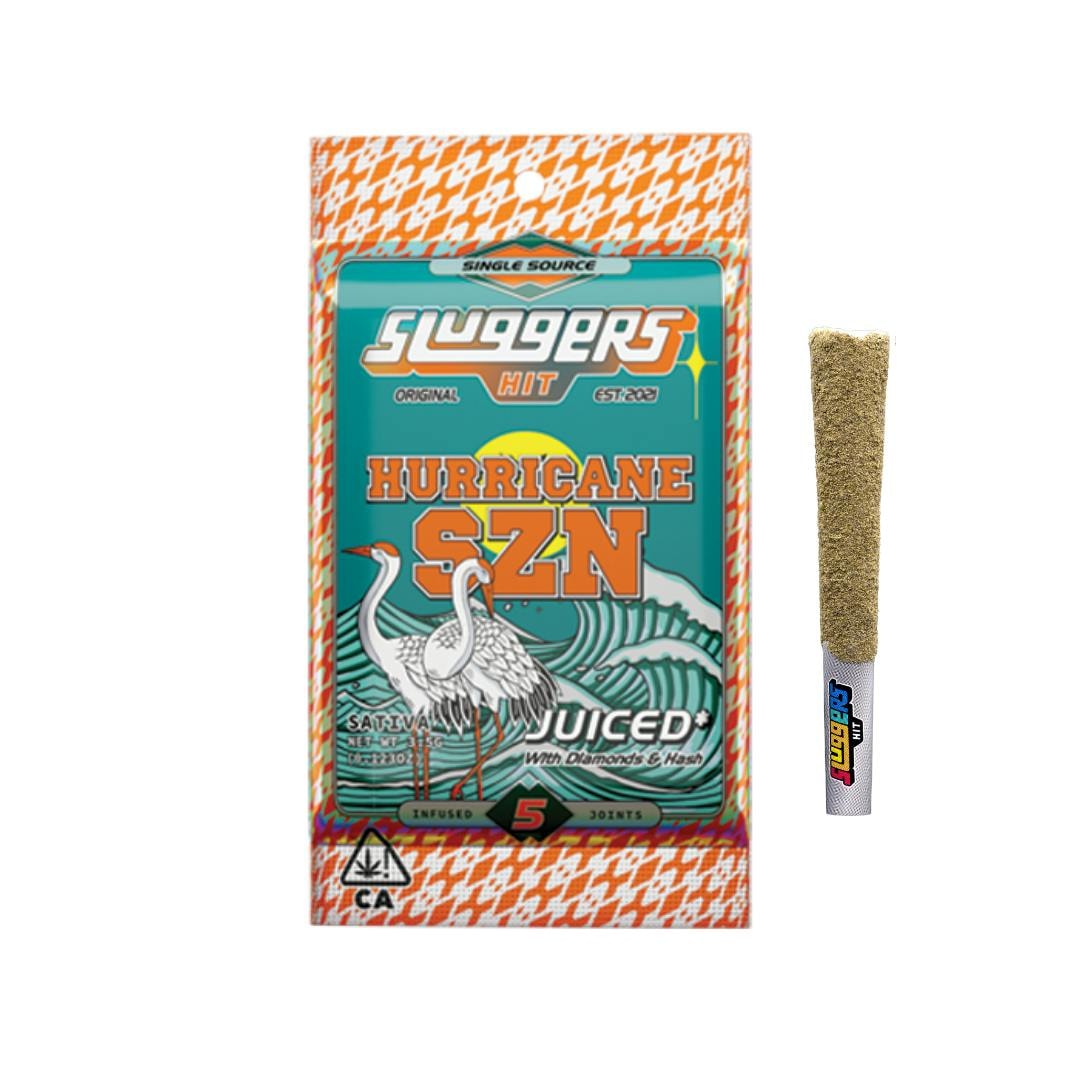 Sluggers Hurricane SZN .7g Diamond Infused Preroll 5pk 38%