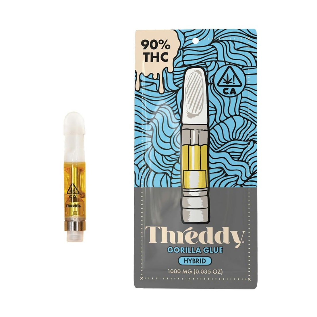 Threddy Gorilla Glue 1g Distillate Cartridge 90%