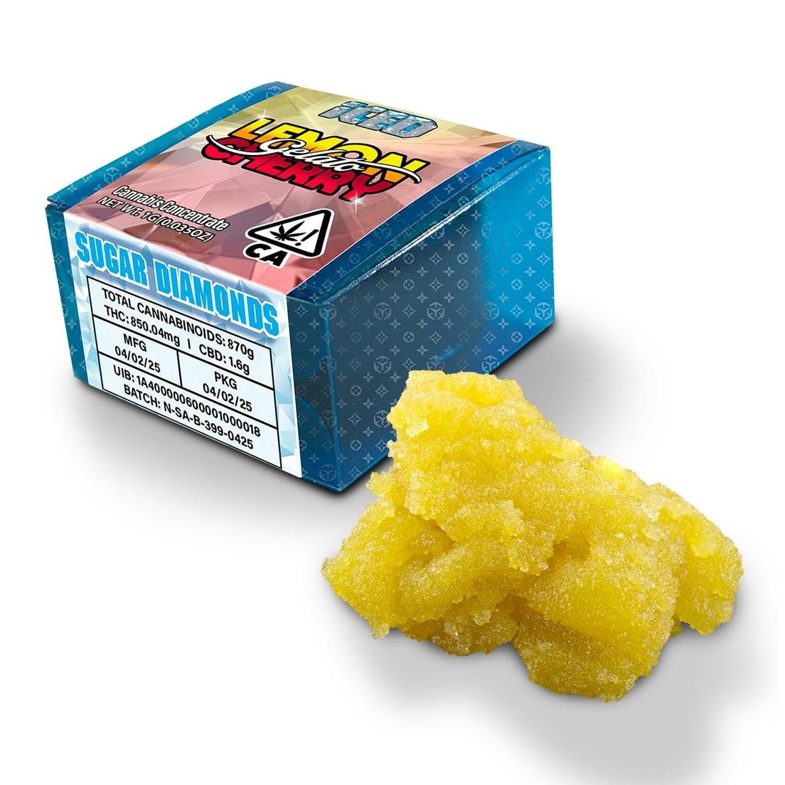 Iced Lemon Cherry Gelato 1g Sugar Diamonds 77%