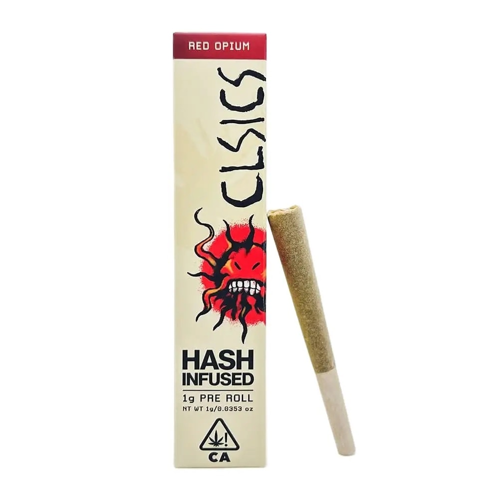 Clsics Red Opium 1g Hash Infused Preroll 33%