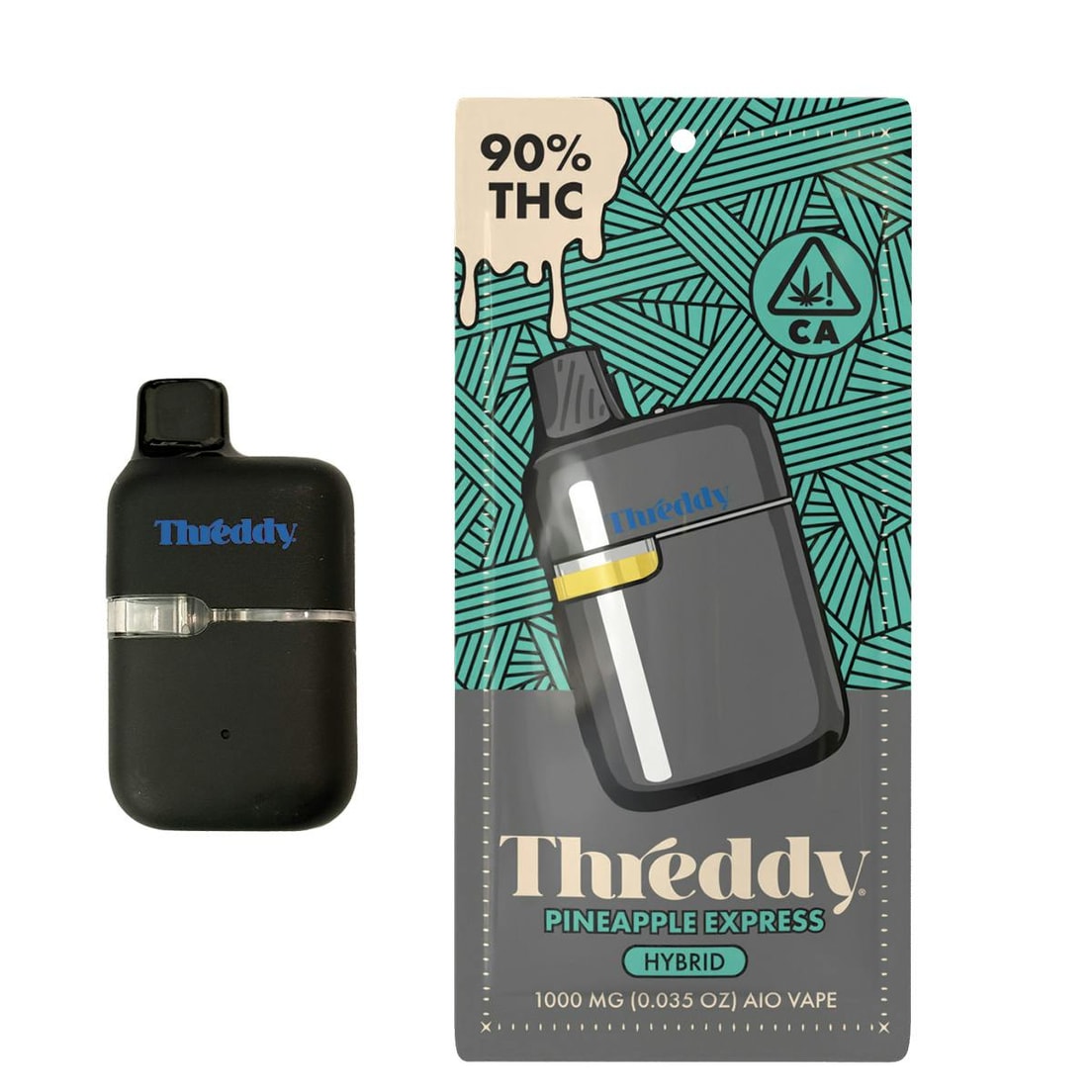 Threddy Pineapple Express 1g All in One Vape 90%