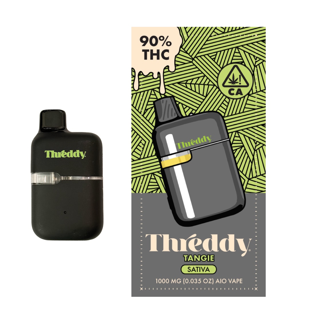 Threddy Tangie 1g All in One Vape 90%