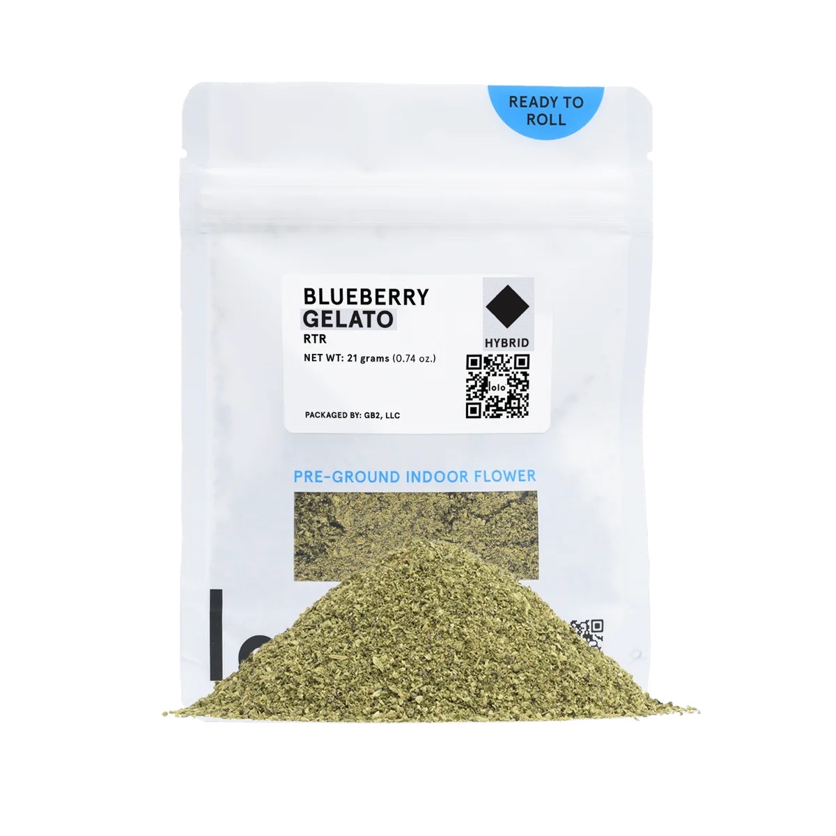 Lolo Blueberry Gelato 21g Ready To Roll Flower 27%