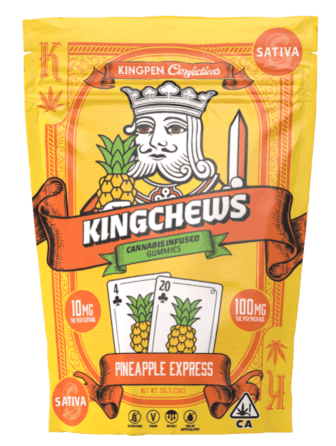 Kingpen Kingchews Pineapple Express Gummies 100mg THC