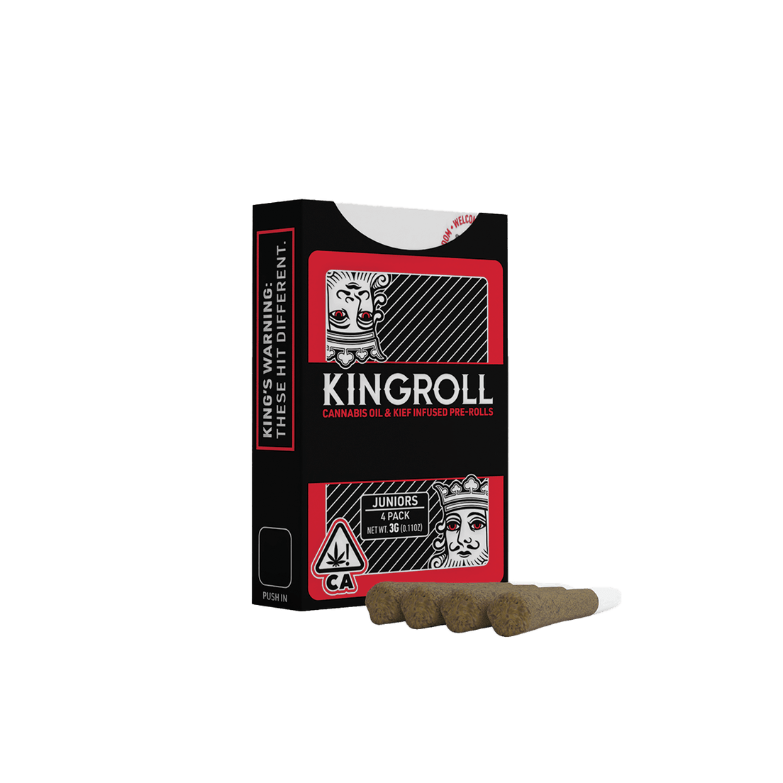 Kingroll Juniors Cannalope AK x Cannalope Kush 0.75g 4pk Infused Prerolls 42%