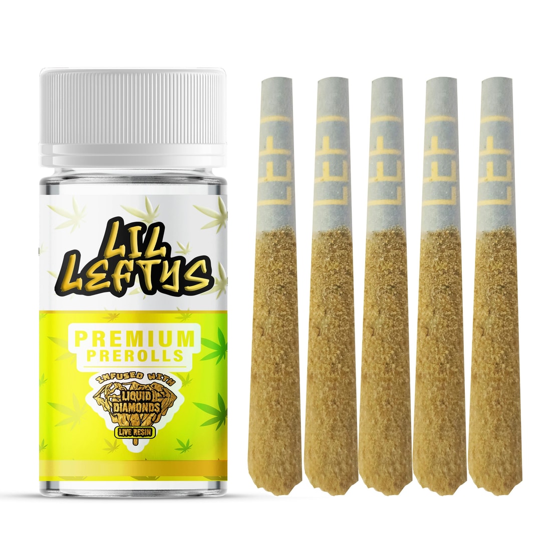 Left Coast Lil Leftys Pineapple Splash .75g Infused Preroll 5pk 36%