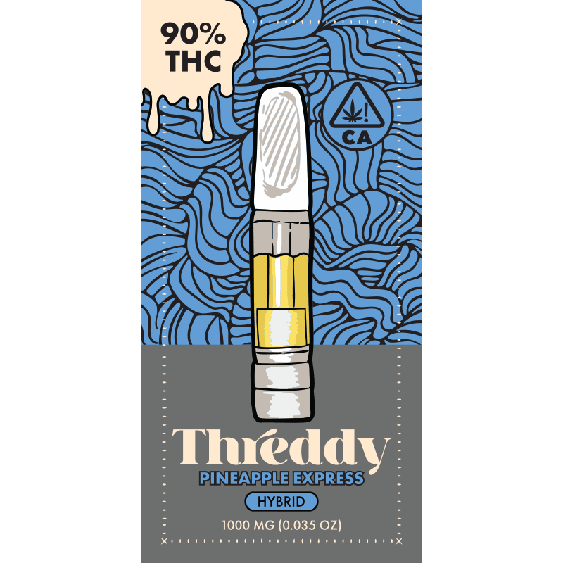 Threddy Pineapple Express 1g Distillate Cartridge 90%