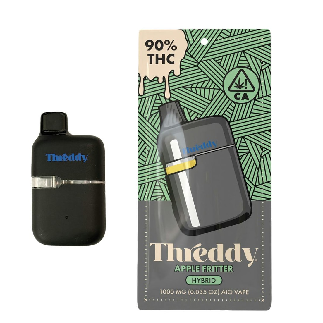 Threddy Apple Fritter 1g All in One Vape 90%