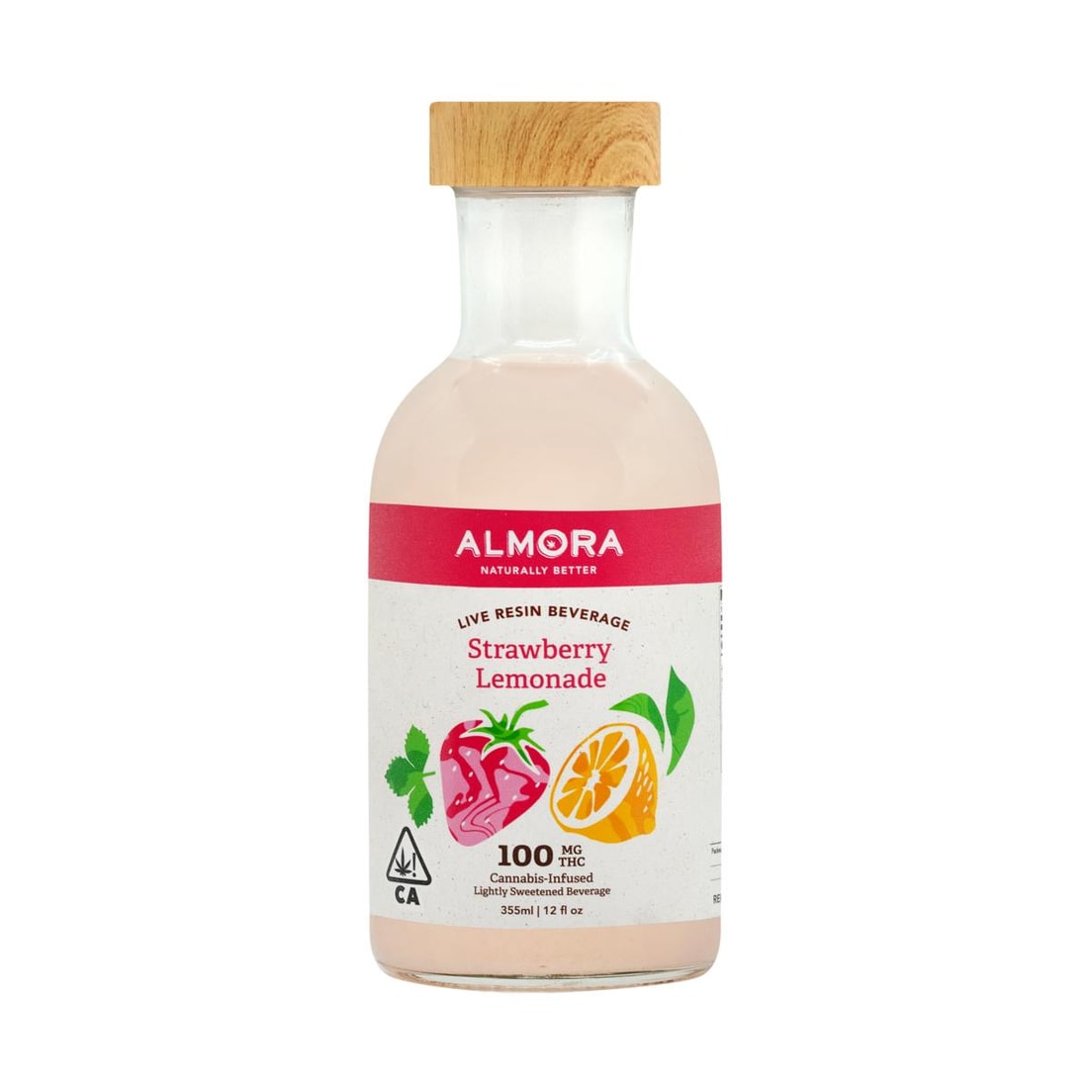 Almora Strawberry Lemonade Live Resin Infused Beverage 100mg