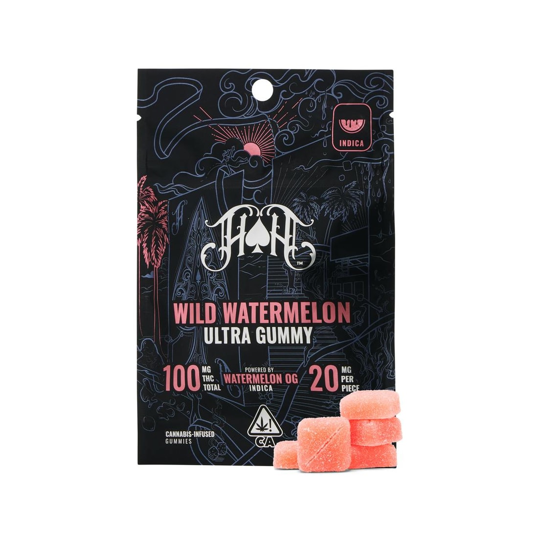 Heavy Hitters Wild Watermelon Gummies 100mg
