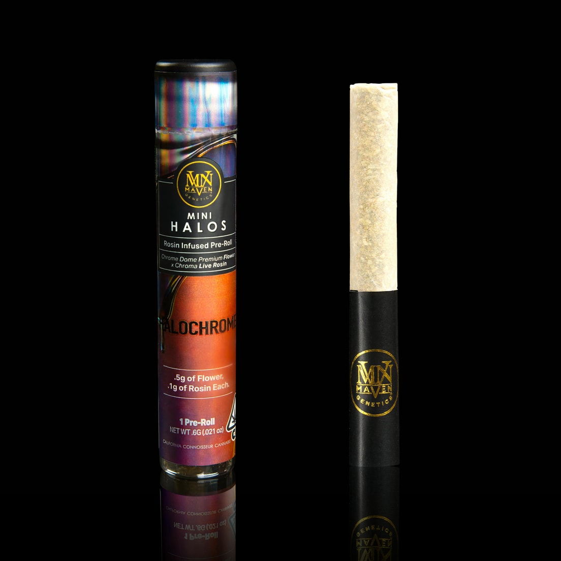 Maven Genetics Halochrome .6g Rosin Infused Preroll 41%