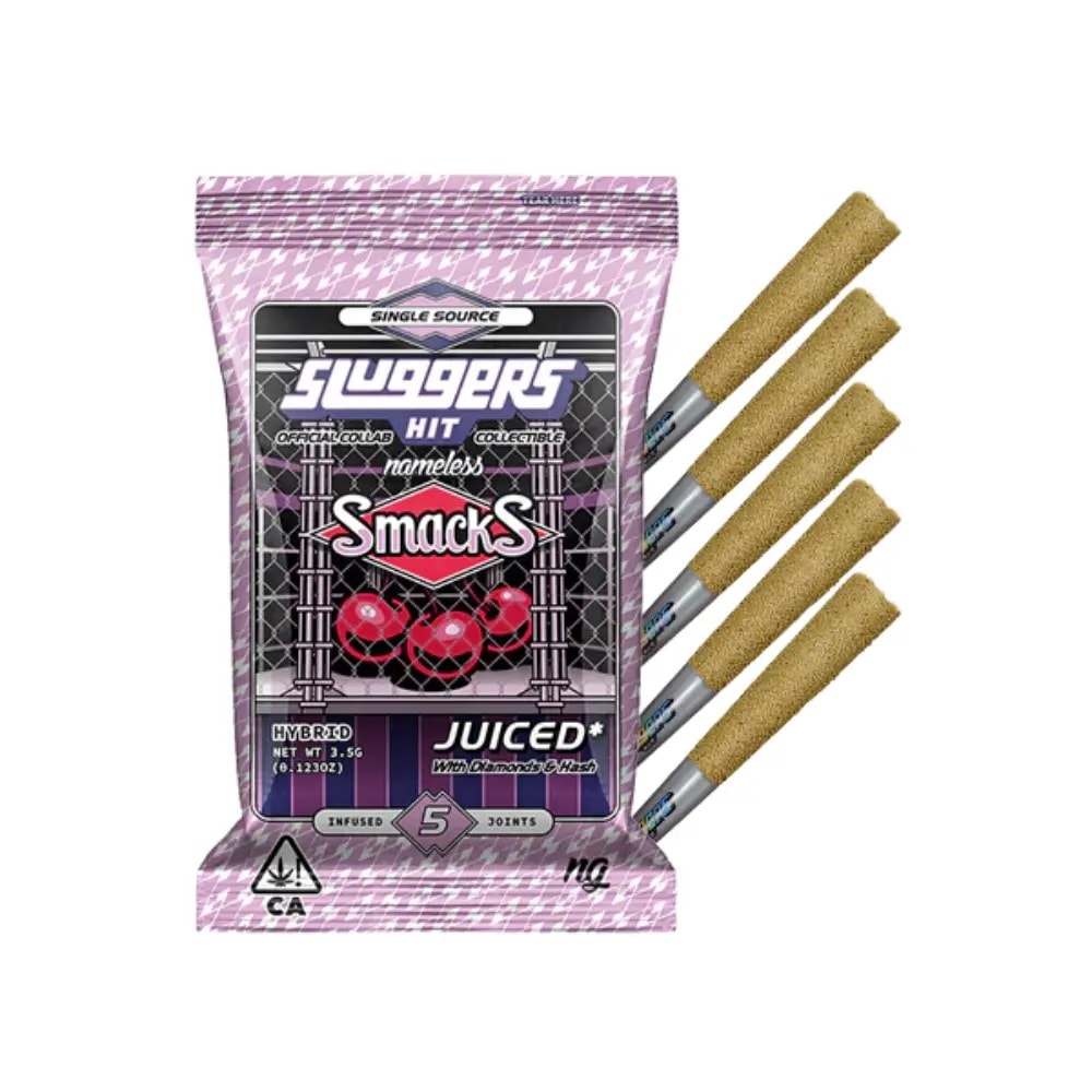 Sluggers Smacks .7g Diamond Infused Preroll 5pk 42%