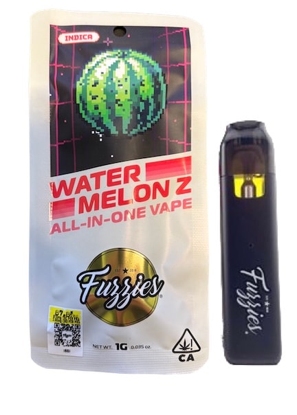 Fuzzies Watermelon Z 1g All in One Vape 87%