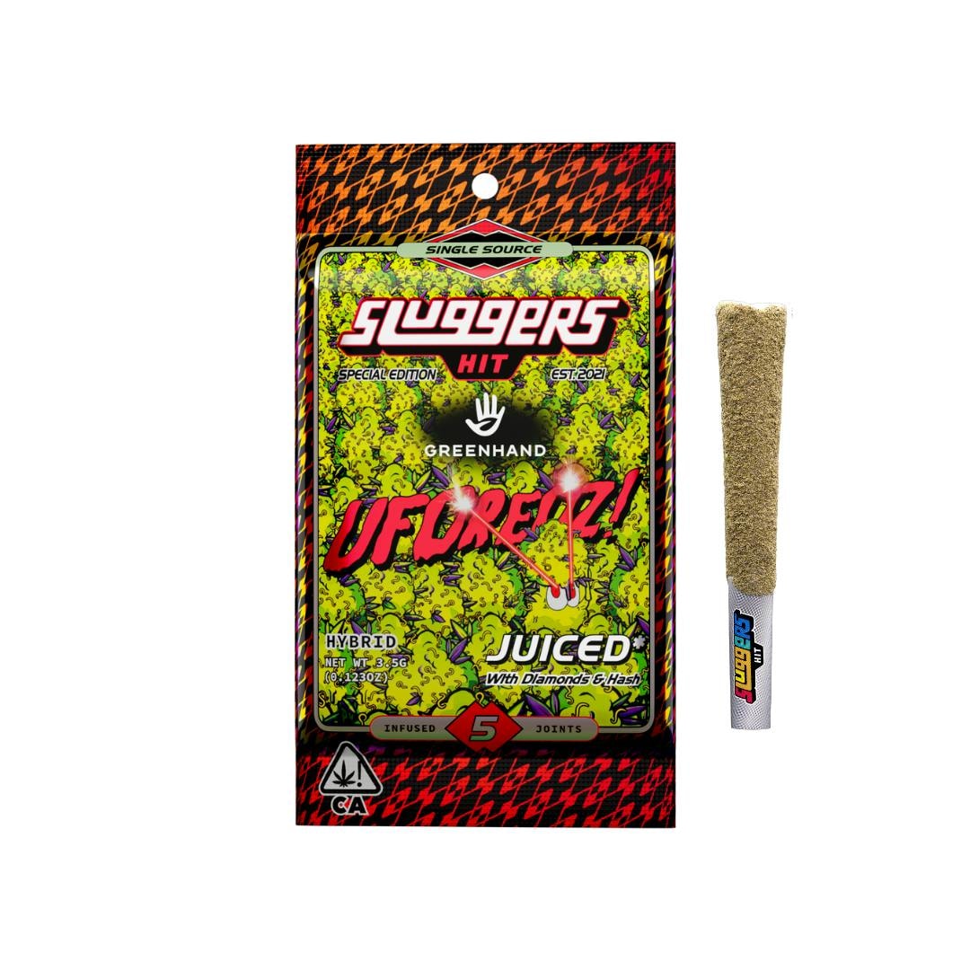 Sluggers UFOreoz .7g Diamond Infused Preroll 5pk 44%