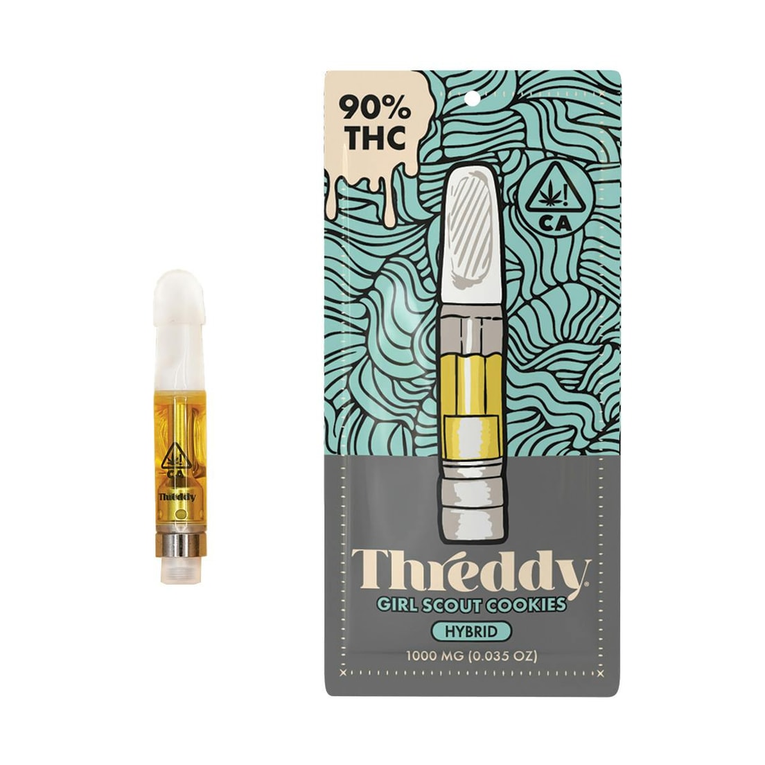 Threddy Girl Scout Cookies 1g Distillate Cartridge 90%