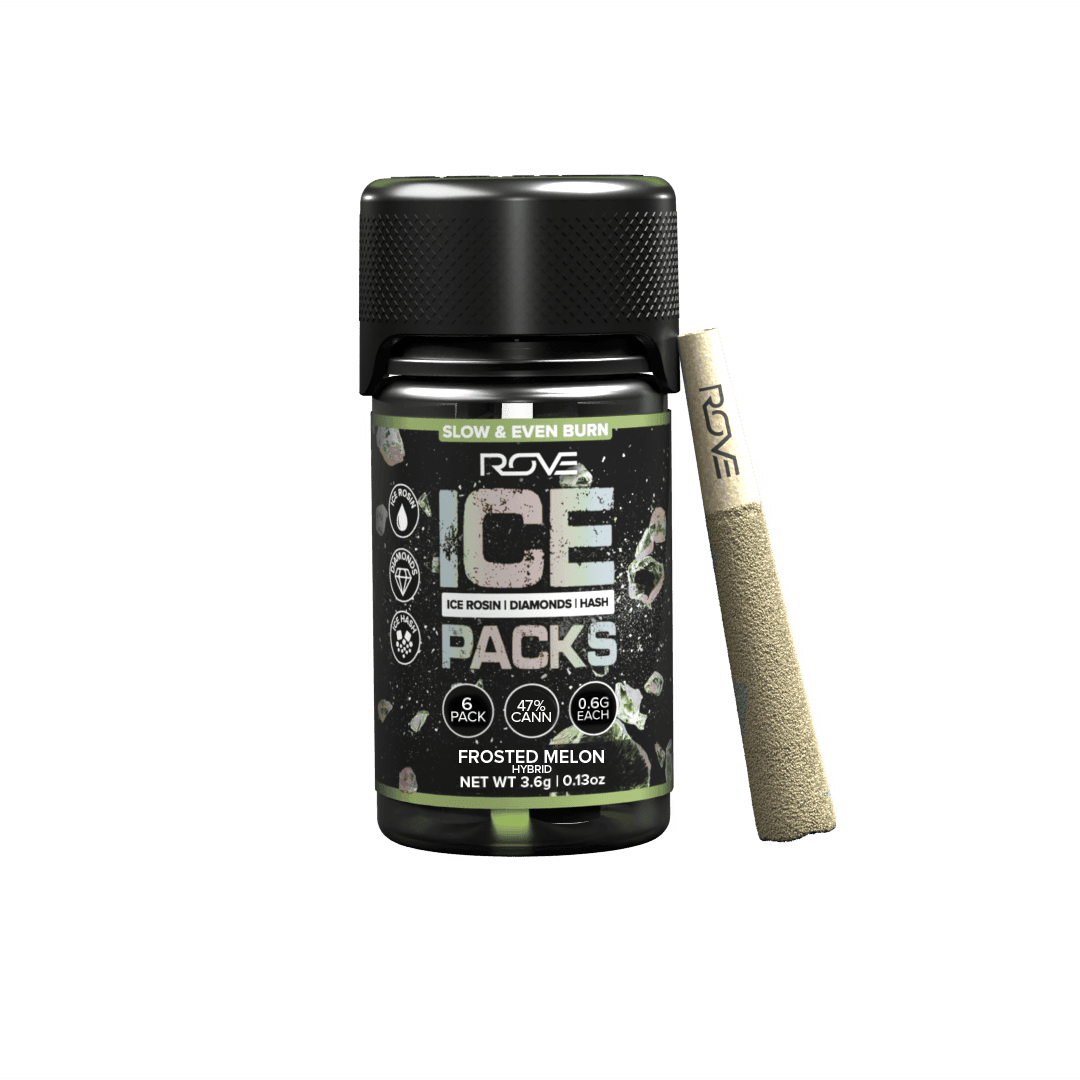 Rove Frosted Melon .5g Rosin & Diamonds Infused Preroll 6pk 39%