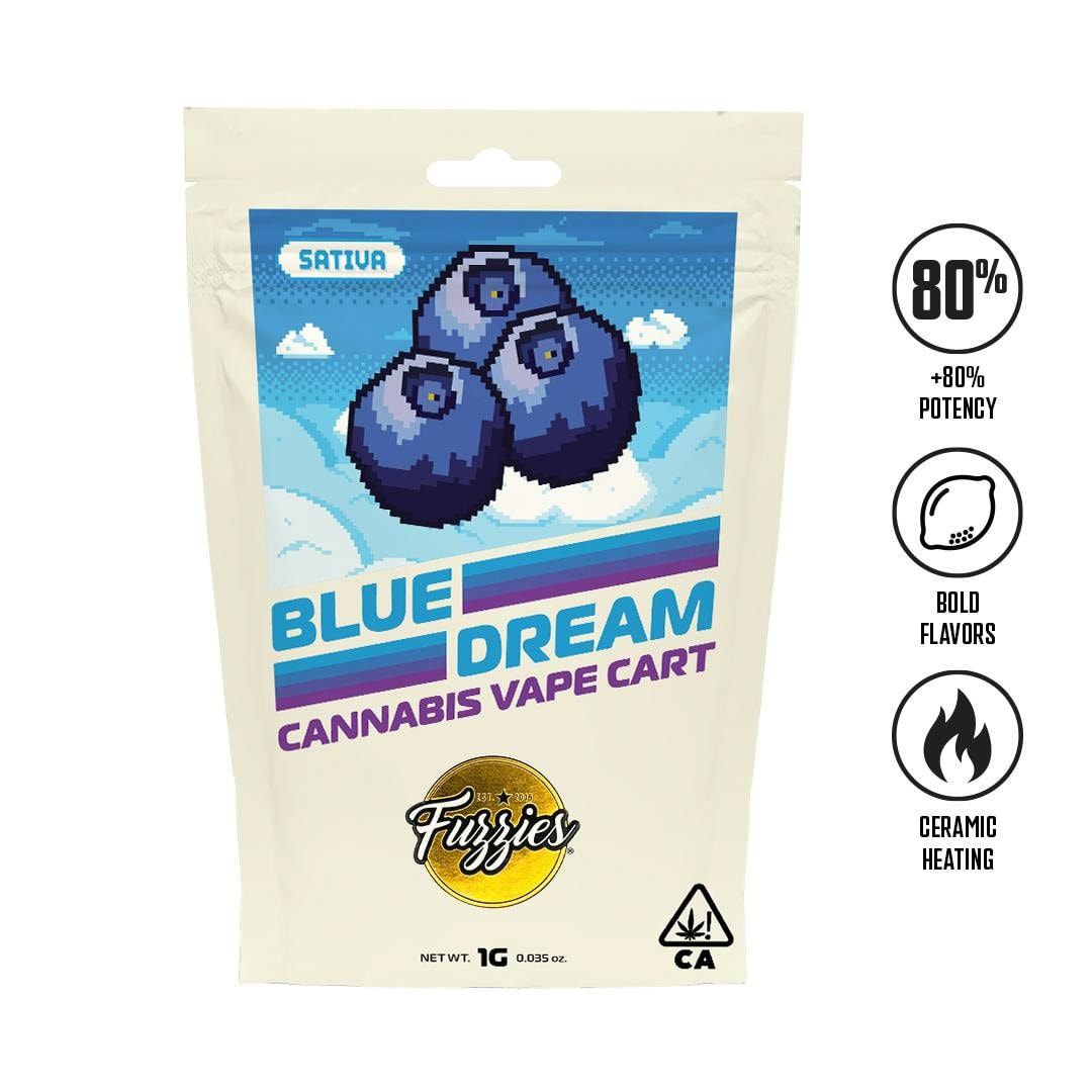 Fuzzies Blue Dream 1g Cartridge 90%