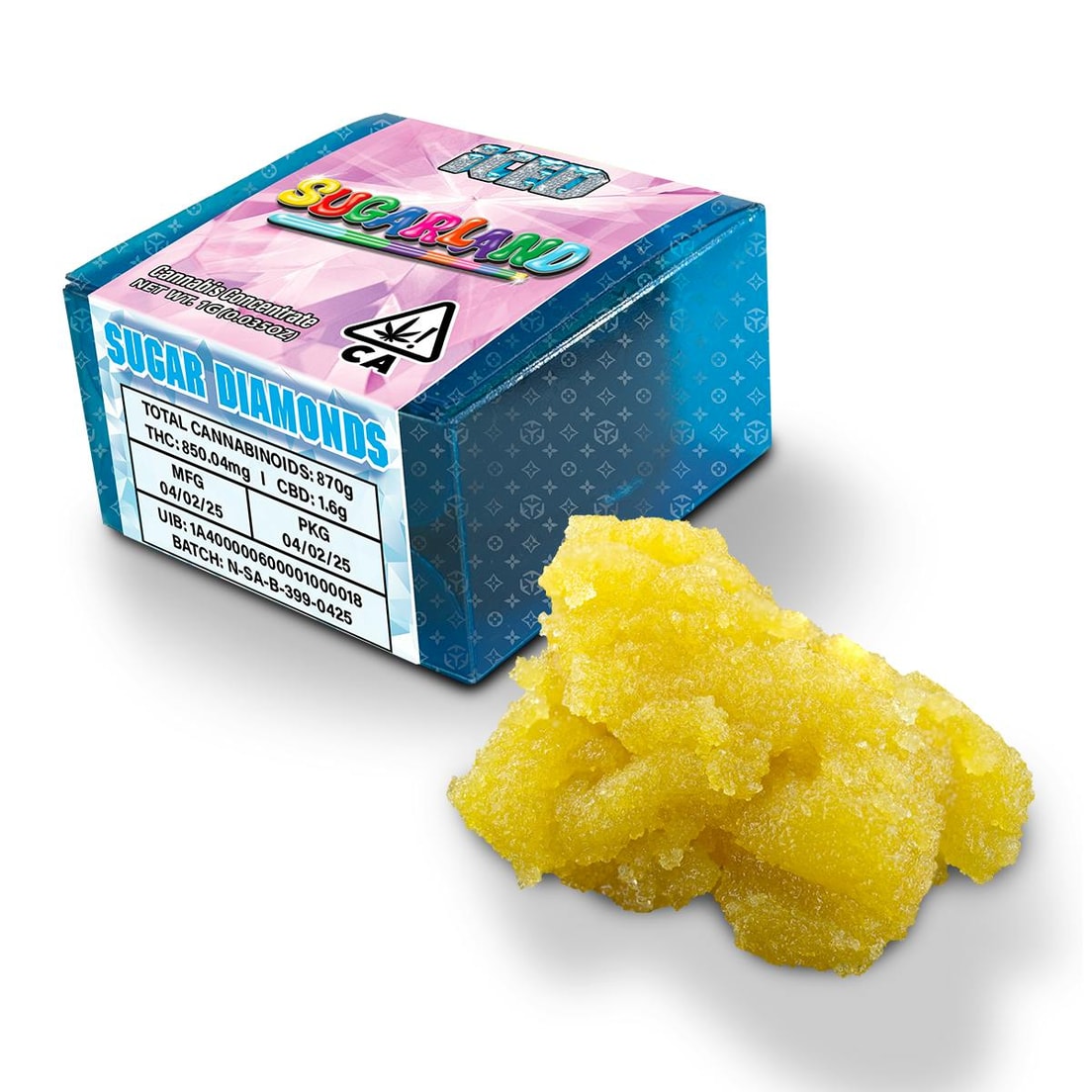 Iced Sugarland 1g Sugar Diamonds 78%
