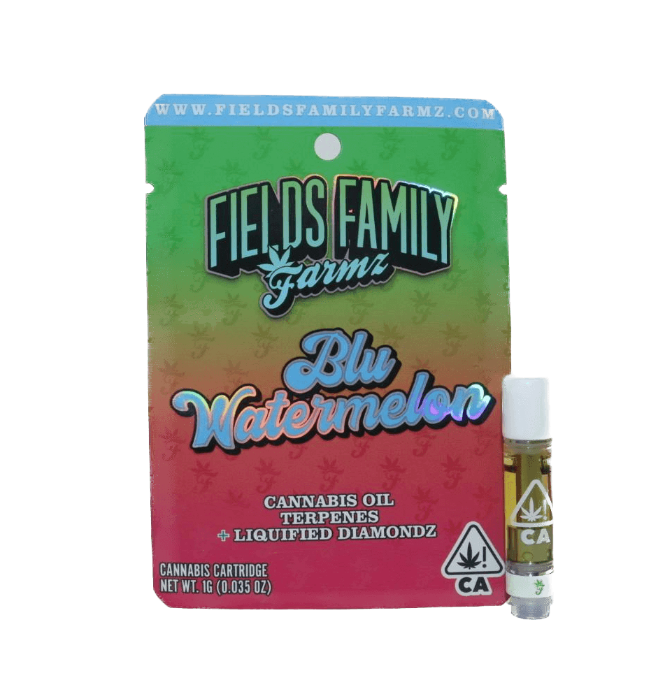 Fields Family Farmz Blu Watermelon 1g Liquid Diamond Cartridge 88%