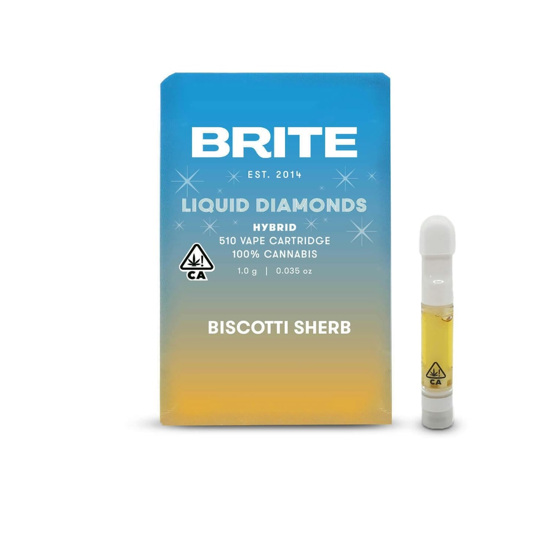 Brite Labs White Runtz 1g Liquid Diamonds Cartridge 77%