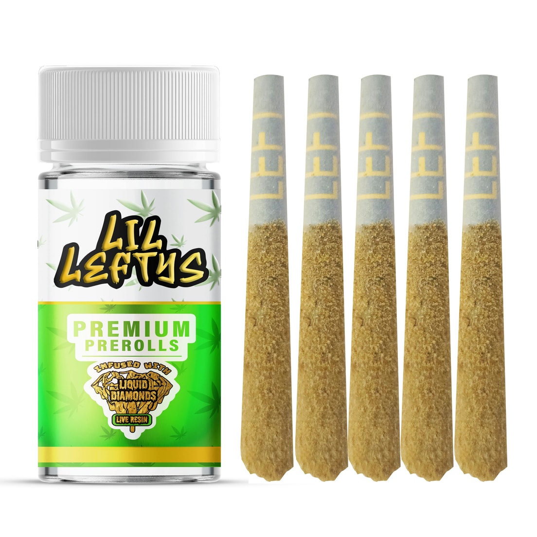 Left Coast Lil Leftys Watermelon Mojito .75g Infused Preroll 5pk 31%