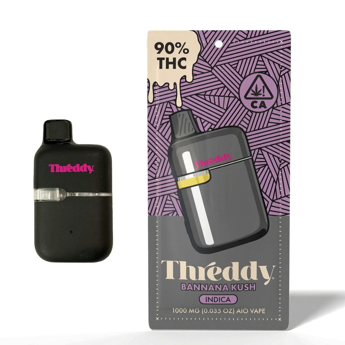 Threddy Banana Kush 1g All in One Vape 90%