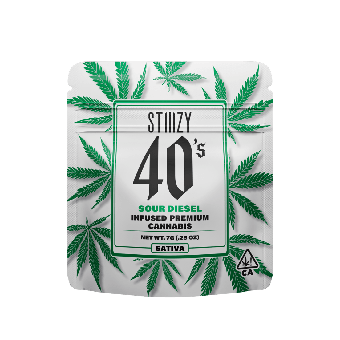 Stiiizy 40s Sour Diesel 7g SMALLS Infused Flower 40%