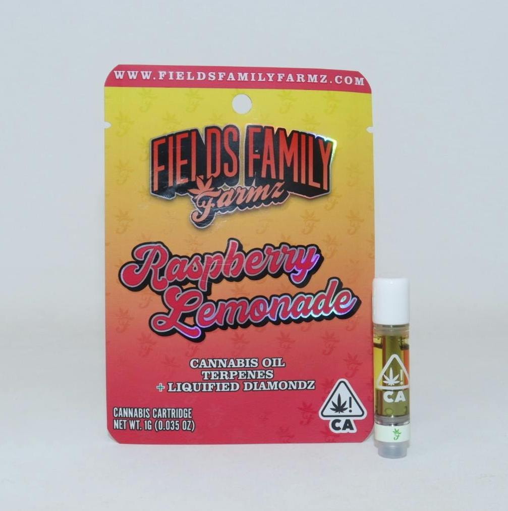 Fields Family Farmz Raspberry Lemonade 1g Liquid Diamond Cartridge 91%