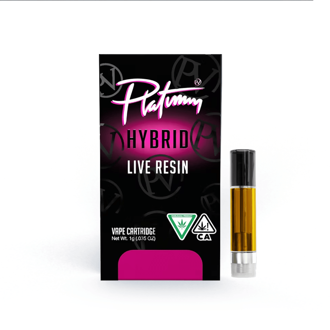 Platinum Vape Strawberry Bliss 1g Live Resin Cartridge 90%