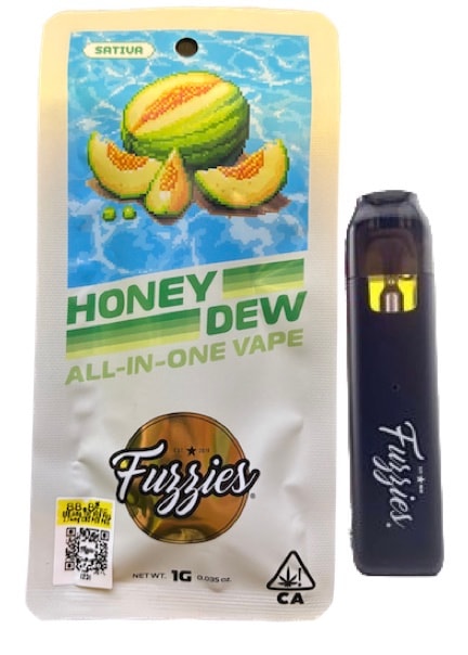 Fuzzies Honeydew 1g All in One Vape 88%